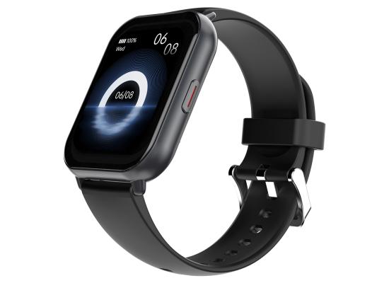 HiFuture Zone2 Bluetooth Calling Smart Watch, 1.96-inch AMOLED IPS Display, IP68 Waterproof, Health Monitoring & 100+ Sports Modes, up to 7 Days Battery Life - Black